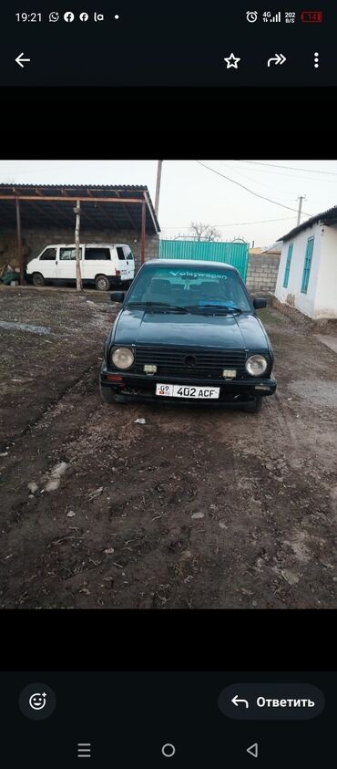 Volkswagen: Volkswagen Golf: 1988 г., 1.8 л, Механика, Бензин, Хэтчбэк