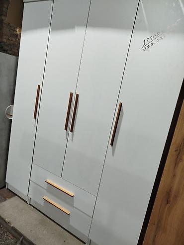 Двуспальные кровати: Город Балыкчы двух спальная кровать с высоким изголовьем и выкатными — 7