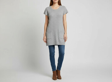 sweterkowe sukienki: Women`s tunic, size L