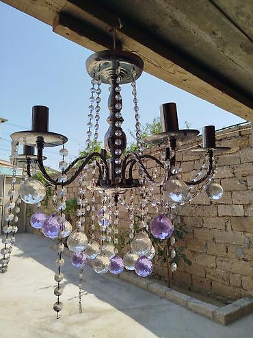xrom sarlar: Çılçıraq, 5 lampa, Metal — 2