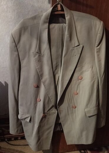 мужская одежда классика: Костюм 4XL (EU 48), 5XL (EU 50), цвет - Бежевый