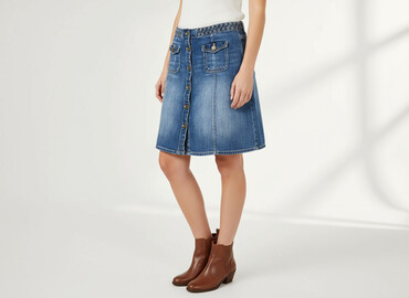 plisowane spódnice massimo dutti: H&M L.O.G.G., Спідниця жіноча, розмір S
