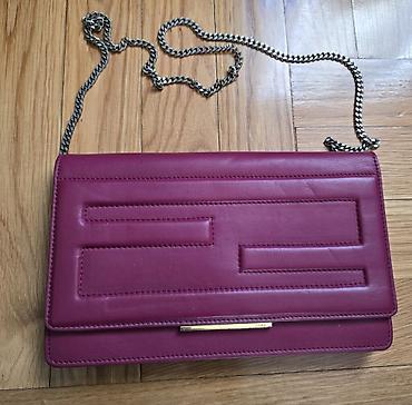 Torbe: Fendi Tube Leather Wallet on Chain, kožna pismo torba, kao novcanik — 18