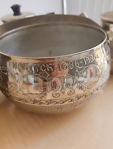 Qab-qacaq və mətbəx ləvazimatları: Çay dəsti, rəng - Gümüşü, Metal — 2
