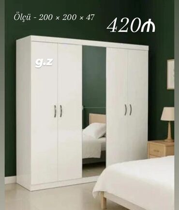 Çarpayılar: Açılan, 4 qapılı Düz dolab, Qarderob, paltar dolabı
