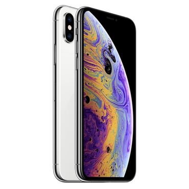 б у телефоны ми: IPhone Xs, Колдонулган, 256 ГБ, Күмүш, 95 %