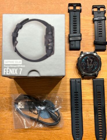 Garmin: Продаю Garmin Fenix 7 Sapphire Solar. Состояние 9/10, стекло целое