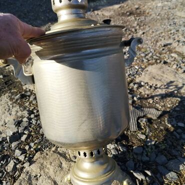 Samovarlar: Klassik kömür/odunla işləyən samovar - Material: metal korpus — 3