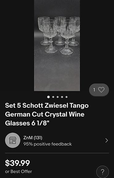 Ostali antikviteti: Case Tango, kristal,led kristal za vino Nemacke iz 80ih.god. Case — 3