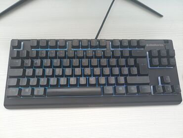 бюджетные игровые ноутбуки: Клавиатура, SteelSeries, Мембранная, Проводное подключение, Размер: 75%