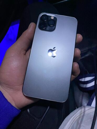 телефон альфон: IPhone 12 Pro, Б/у, 128 ГБ, Space Gray, Защитное стекло, Чехол, Кабель, 86 %