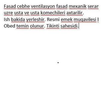 bakı iş: Fəhlə tələb olunur, 1-2 illik təcrübə, 1/1, Aylıq ödəniş