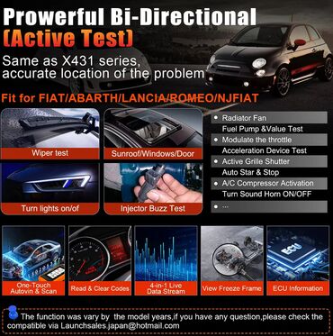 Alati za automobile: Novo - LAUNCH X431 Creader Elite 2.0 za FIAT grupu– profesionalni OBD2 — 8
