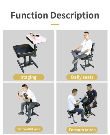Medicinski nameštaj: Multifunkcionalna stolica za tetoviranje - Profesionalna stolica — 5