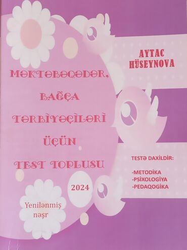 pdf test toplusu: Aytac Hüseynova, Məktəbəqədər, Bağça Tərbiyəçiləri üçün Test Toplusu