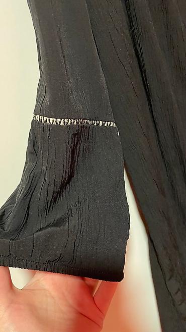 stitch devojka: Crna tunika, predivnog svilenkastog materijala, lepo pada, 3/4 rukavi — 7