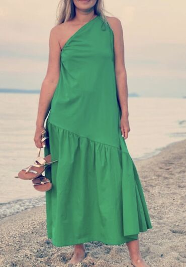 next haljine: Zara L (EU 40), color - Green, Oversize