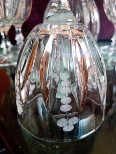Čaše: Bohemija servis za vino,kristal,led kristal,brusen kristal. iz — 7