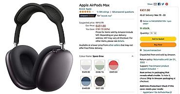 airpods max: Apple AirPods Max — Space Gray rəngində premium qulaqüstü qulaqlıq — 2