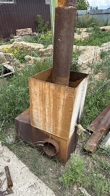 теплица металлическая разборная: Дымоходный теплогенератор/буржуйка из стали - Конструкция: сварной — 4