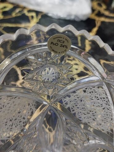 Çay dəstləri və servizlər: Çay dəsti, rəng - Göy, Xrustal, Bohemia, 6 nəfərlik — 9