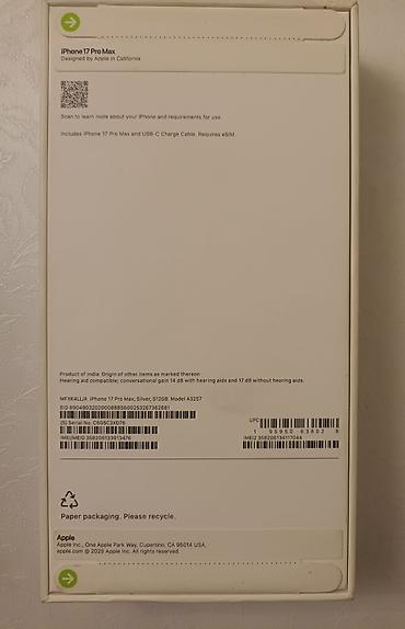 17 pro iphone: IPhone 17 Pro Max, 512 GB, Gümüşü — 2