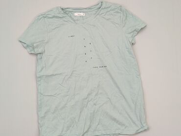 turkusowy t shirty damskie: T-shirt, Reserved, L, stan - Dobry