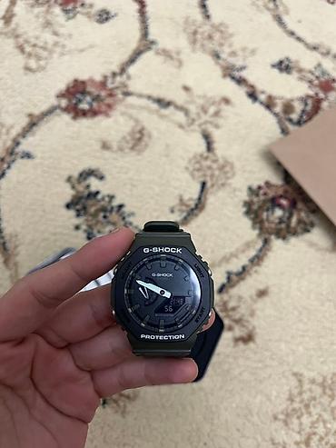g shock kişi saatları: G-SHOCK analoq-rəqəmsal saat - Model: GA-2100 seriyasına bənzər — 2