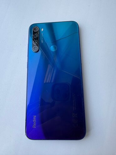 ddr2 8gb: Redmi, Redmi Note 8, Колдонулган, 64 ГБ, түсү - Көк, 2 SIM
