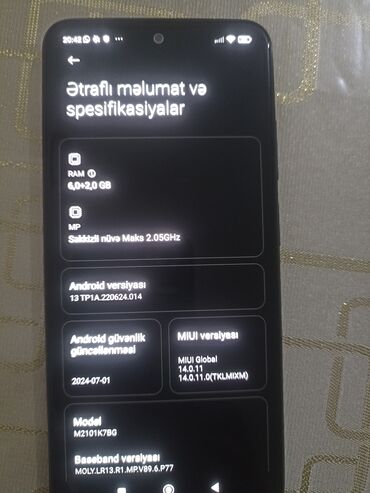 azercell data kart internet paketleri: Redmi Note 10S, 128 GB, rəng - Boz, İki sim kartlı