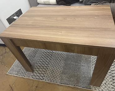 qonaq otağı masa: Mebel: Taxta fakturalı masa - Material: ağac teksturalı LDF/laminat — 2