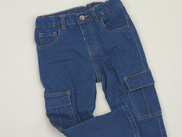 jeansy z szelkami dziecięce: Jeans, So cute, 2-3 years, 98, condition - Good