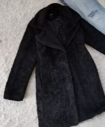 mango teddy: S (EU 36), With lining, Faux fur, color - Black