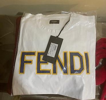 Futbolka, Fendi, rəng - Ağ