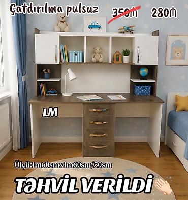 polka: Uşaq/yeniyetmə otağı üçün funksional yazı masasının üst dolablı — 1