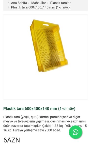 konteynerler: Plastik tara 2 ci el salamat
yewik
tara