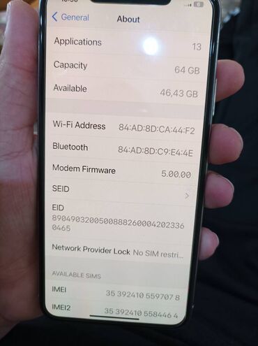 bežični telefoni akcija: Apple iPhone iPhone 11 Pro Max, 64 GB, White, Fingerprint, Face ID