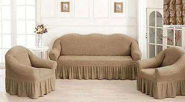 Prekrivači za nameštaj: Set rastegljivih navlaka sa karnerima – trosed, dvosed i fotelja — 3
