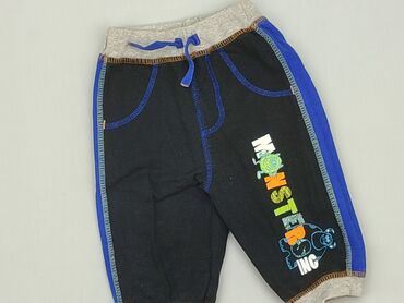 długa sukienka letnia czarna: Sweatpants, George, 3-6 months, condition - Good