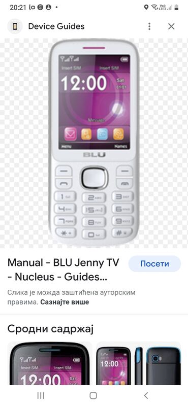 Ostali mobilni telefoni: Telefon BLU ispravan telefon radi na sve mreze,telefon prima dve na lalafo.rs — 15 Ostali mobilni telefoni: Telefon BLU ispravan telefon radi na sve mreze,telefon prima dve — 15