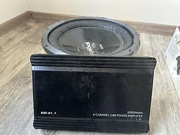 Автоэлектроника: Комплект для автозвука: сабвуферы Pioneer и Sony + усилители Nakamichi — 5