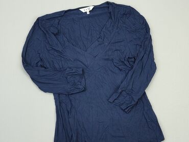 niebieska bluzki z falbankami: Bluzka Damska, L, stan - Dobry