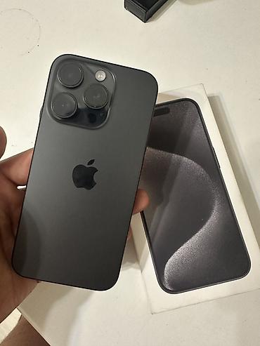IPhone 15 Pro, Б/у, Black Titanium, Коробка, 87 %