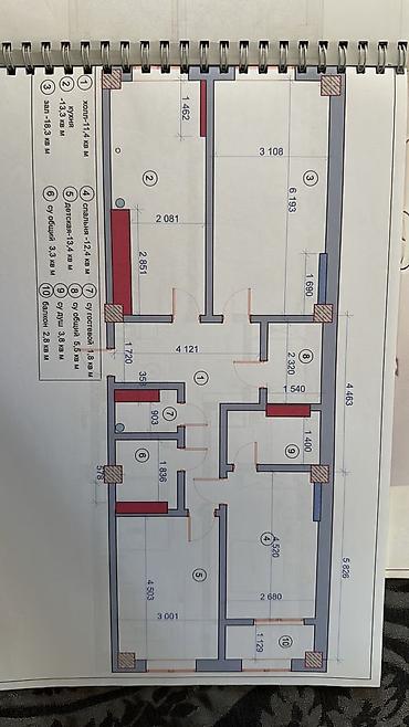 brk group: 3 комнаты, 81 м², Вефа ТЦ Элитка, 10 этаж, Евроремонт — 5