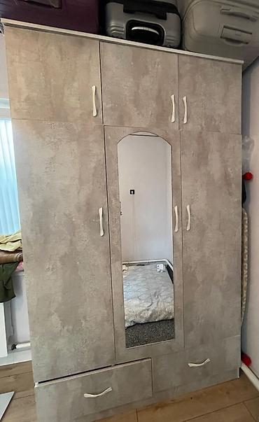 standing mirror: Шифоньер, шкаф для одежды, Б/у, Прямой, ЛДСП — 2