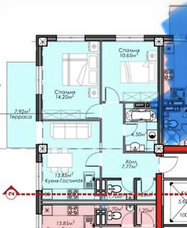 сокулук черемушки: 3 комнаты, 62 м², Элитка, 3 этаж — 2