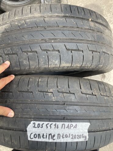 шыны на портер: Шины 205 / 55 / R 16, Лето, Б/у, Пара, Легковые, Continental