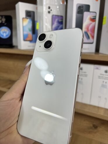 Xiaomi: IPhone 14, Б/у, Белый, Наушники, Зарядное устройство, Защитное стекло, В рассрочку