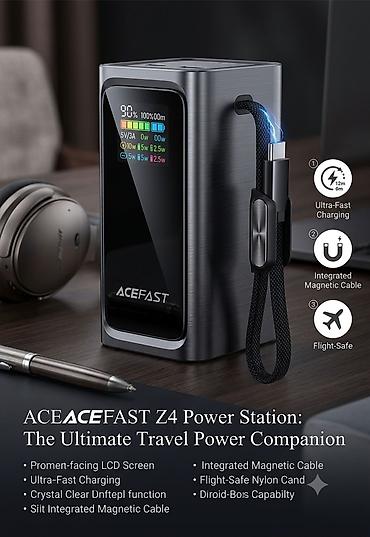 накопитель энергии: ACEFAST M33 20000 MAh Power Station — портативная станция питания для — 1