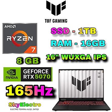 capcut: Yeni ASUS TUF Gaming, 16 ", AMD Ryzen 7, 1 TB, Pulsuz çatdırılma, Ödənişli çatdırılma, Rayonlara çatdırılma — 1